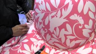 How To Upholster A Side Chair 4 Inside Back [upl. by Synn]