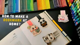 How to make a bookmark at home  cute bookmark✨️ [upl. by Ecnatsnok]