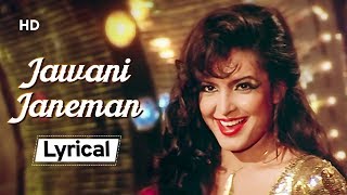 Jawani Janeman 💃💃With Lyrics  Namak Halaal1982 Parveen Babi  Amitabh Bachchan  Shashi Kapoor [upl. by Alimak]