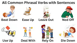 Daily Use Phrasal Verbs with sentences  Phrasal verbs in English TheEnglishVocablet [upl. by Hal]