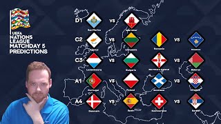 My UEFA Nations League Matchday 5 Predictions 151124 [upl. by Marsden477]