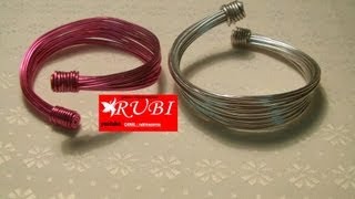 DiyPulsera  brazalete multialambre [upl. by Yenaled924]