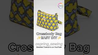 DIY Crossbody Bag  Easy amp Quick [upl. by Anerys]