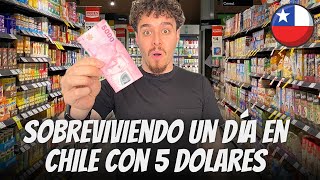 SOBREVIVIENDO un día en CHILE con solo 5000 pesos CHILENOS 🤯 se puede [upl. by Samson640]