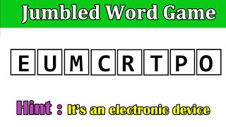 7 Guess the Jumbled Word By Using the Hint  Word Scramble  Puzzles guessthejumbledword jumble [upl. by Katie]