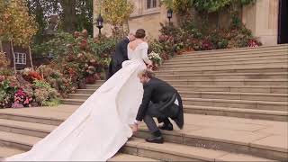 Princess Eugenie arrives for her royal wedding to Jack Brooksbank [upl. by Ydarb]