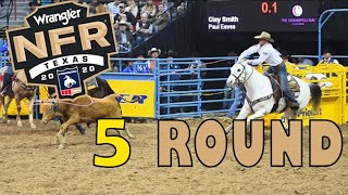 NFR WRANGLER 2020 • 5 ROUND •TEAM ROPING• COMPLETO [upl. by Otreblanauj102]