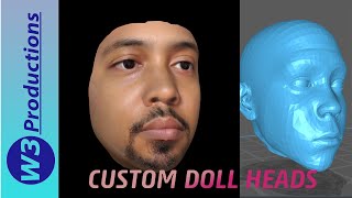 3d Printed Doll Head using FaceGen Daz Studio and Blender [upl. by Alexis426]