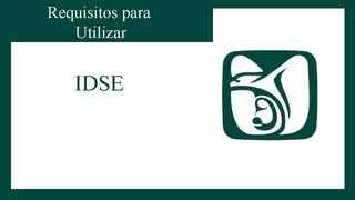 Requisitos para utilizar IDSE [upl. by Grogan348]