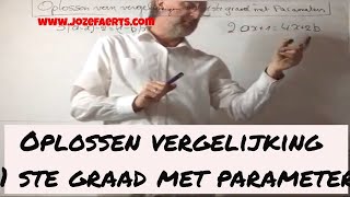 219 Lineaire vergelijkingen van de 1ste graad met parameters [upl. by Nitnilc]