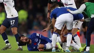 TERRIBLE LESIÓN DE ANDRÉ GOMES EN EL PARTIDO EVERTON VS TOTTENHAM [upl. by Sybila]