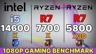 i5 14th 14600k vs ryzen 7 7700x vs i5 13600K vs R7 5800X3D VS R5 7600X VS I9 11900K  Rtx 4090 OC [upl. by Orr]