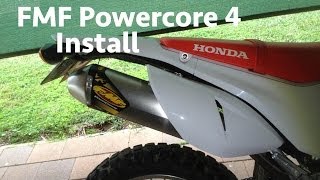 FMF Powercore 4 Exhaust Install  CRF250L [upl. by Ttirrem]