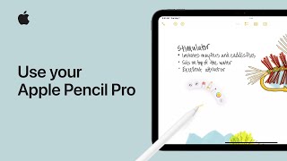 How to use your Apple Pencil Pro  Apple Support [upl. by Llenet]