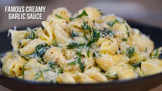 15 minute creamy garlic pasta sauce [upl. by Conan86]