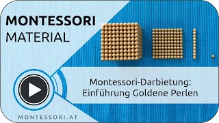 MontessoriDarbietung Einführung Goldene Perlen Österreichische MontessoriAkademie Ausbildung [upl. by Schweiker51]