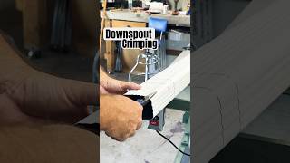 How to Crimp a Downspout oldschool newschool tools gutters rain malcotools harborfreight [upl. by Oz]