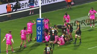 TOP 14  Essai de Oscar JEGOU SR  Stade Rochelais  Stade Français Paris [upl. by Ronald368]