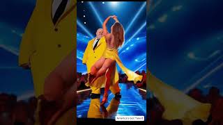 Handsome obese man dancing with beautiful girl explodes the Got Talent stage [upl. by Nhaj]