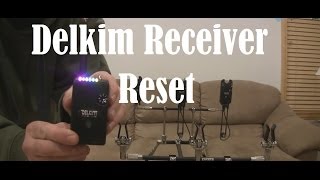 How to reset your Delkim Rx Plus Pro Mini Receiver step by step for carp fishing tutorial [upl. by Ecilef512]