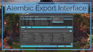 Alembic Export Interface for Maya [upl. by Amikehs]