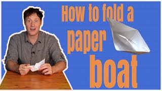 How to fold a paper boat [upl. by Eelimaj]