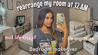 rearranging my room at 12 am  2024 PINTEREST GIRL ROOM RESET 🎀 [upl. by Idolem675]