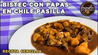 Bistec en Chile Pasilla  Receta fácil [upl. by Oluas]