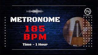 185 BPM Metronome  1 Hour [upl. by Setarcos]