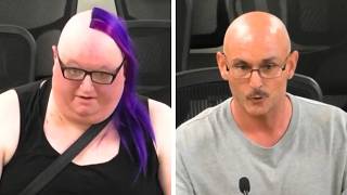 PurpleHaired Transgender Person VS Man Who’s Had Enough [upl. by Githens294]