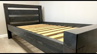 DIY Farmhouse Bed Frame For 100 [upl. by Kylynn]