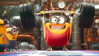 Minions get into the Olympic spirit during Opening Ceremony  Paris Olympics  NBC Sports [upl. by Carothers554]