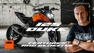 All you need to know about the 2024 KTM 125 DUKE  KTM [upl. by Lesoj]