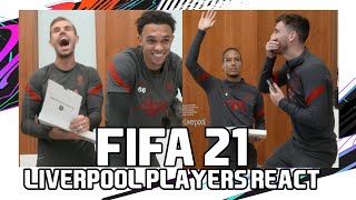 FIFA 21 Liverpool players react  Trent amp Robbo compete Chamberlain rants amp much more [upl. by Netaf]