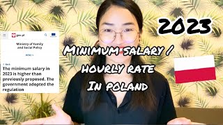 POLAND Minimum Salary  Hourly Minimum Rate increase in 2023 [upl. by Brooke]