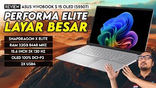 Laptop Snapdragon Bisa Sekencang Ini Review ASUS Vivobook S 15 OLED S5507 [upl. by Armmat]