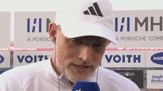 Thomas Tuchel Interview Sauer nach Heidenheim  FC Bayern 32 [upl. by Nnylhsa303]