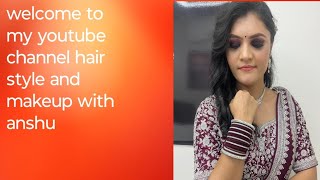 hair style with front variation for short forehead hairstyle  hair tutorial [upl. by Sarad281]