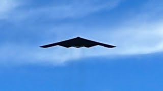 USAF B2 Spirit Stealth Bomber Flyover  January 1 2024 [upl. by Aliza346]