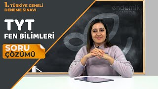 Endemik Yayınları 20232024 1 TG Deneme Sınavı TYT  Fen Bilimleri Video Çözümlü Cevap Anahtarı [upl. by Sezen]