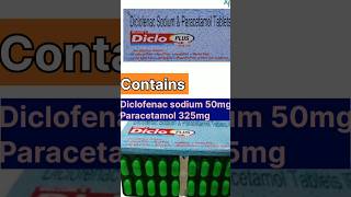 Diclo plus tablet  diclofenac tablet uses  diclo para tablet dose diclofenac medicine shorts [upl. by Salguod704]