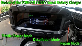 Review of the YONHAN Smart 1224V Battery Charger [upl. by Cela541]