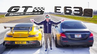 WHAT AN UPSET 1000hp AMG E63 S vs 850hp GT Black Series [upl. by Enaujed]