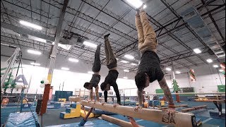 CALISTHENICS VS GYMNASTICS TRAMPOLINE DODGEBALL  2017 [upl. by Rudolfo]