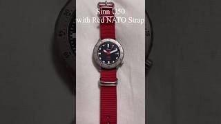 Sinn U50 with Red NATO Strap [upl. by Ahsercul]