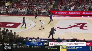 Aiden Sherrell vs McNeese State 2 REB 1 AST 8 MIN [upl. by Bernetta]