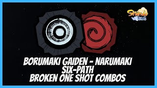 Borumaki Gaiden amp Narumaki SixPATH Broken ONE SHOT COMBOs in Shindo Life [upl. by Durkee]