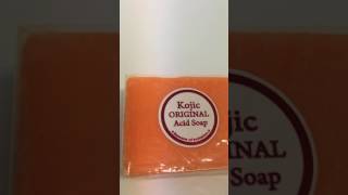 Kojie Kojic Original Acid San Soap Review Unboxing Skin Care [upl. by Prissy]