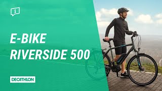 DECATHLON Trekkingrad Riverside 500  EBike mit Bosch Motor [upl. by Aihtebat]