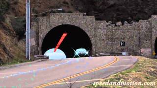 Ferrari 599 GTO out of a tunnel and downshifting [upl. by Aihsoek]